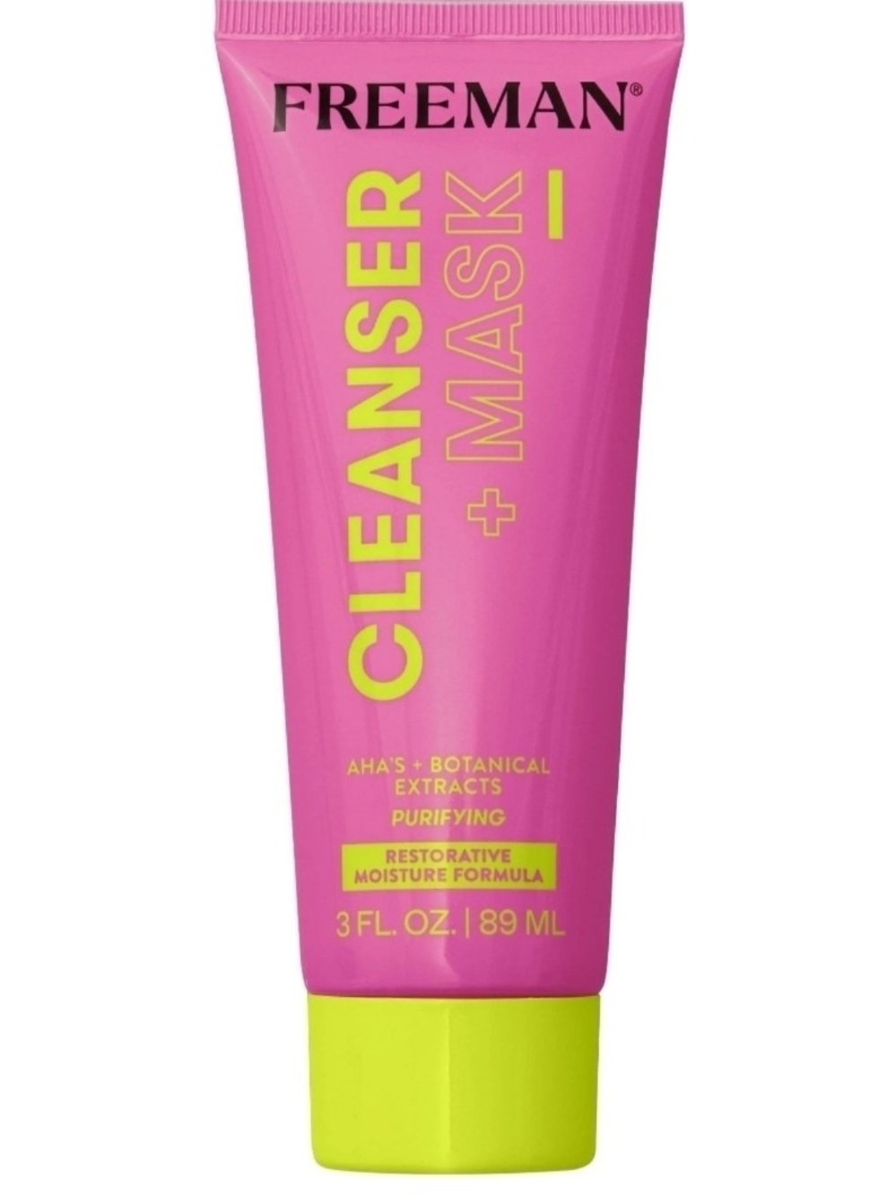 Freeman Cleanser + Mask AHA's Botanical Extracts Restorative Moisture Formula